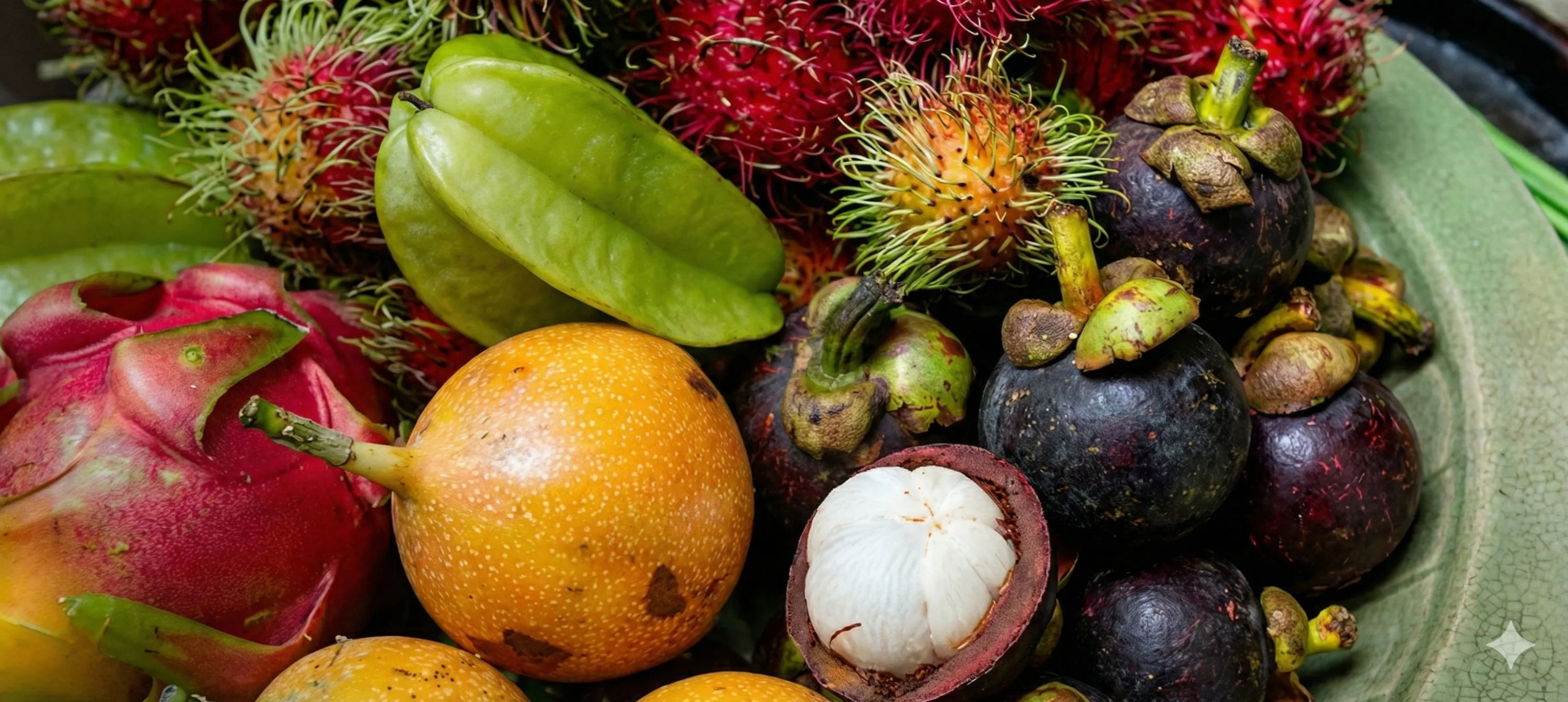Tropical fruits background – IslandFruitGuide
